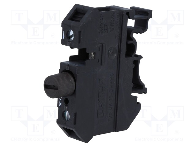 Splice terminal: rail; 0.5÷16mm2; ways: 1; terminals: 2; Width: 12mm