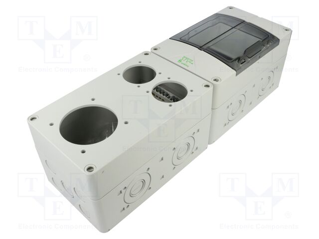 Enclosure: for modular components; grey; No.of mod: 3; Series: STV