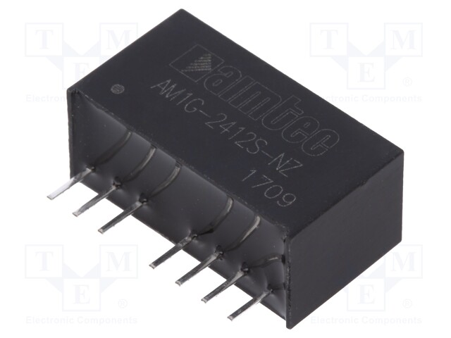 Converter: DC/DC; 1W; Uin: 18÷36V; 12VDC; Iout: 83mA; SIP8; 4.9g