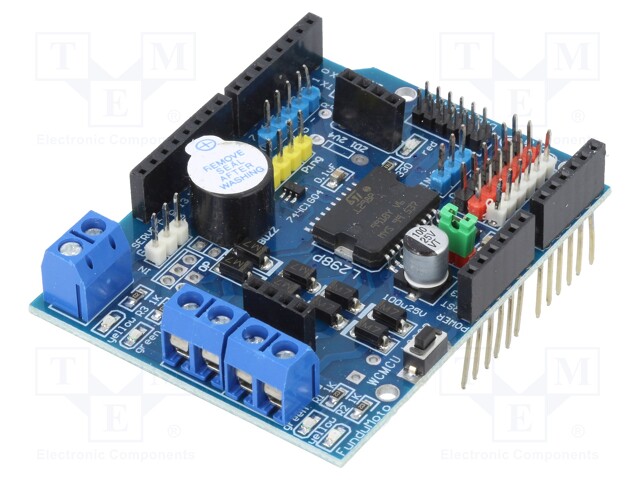 DC-motor driver; L298N; 2A; 4.8÷46V; Channels: 2