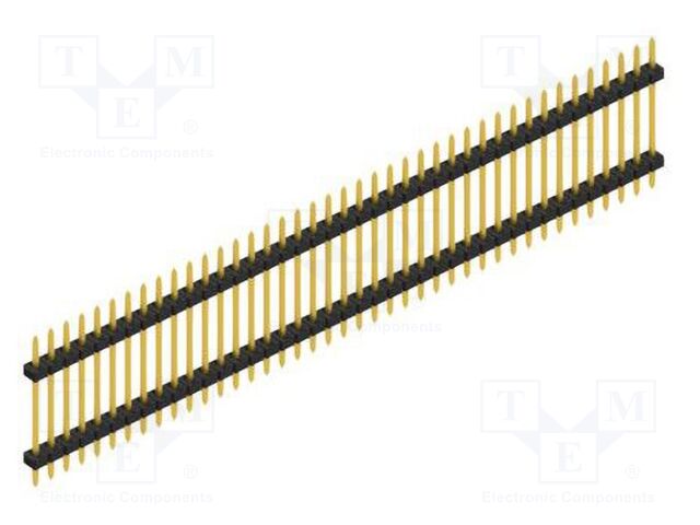 Connector: pin strips; pin header; male; PIN: 41; 2mm; THT; 1x41