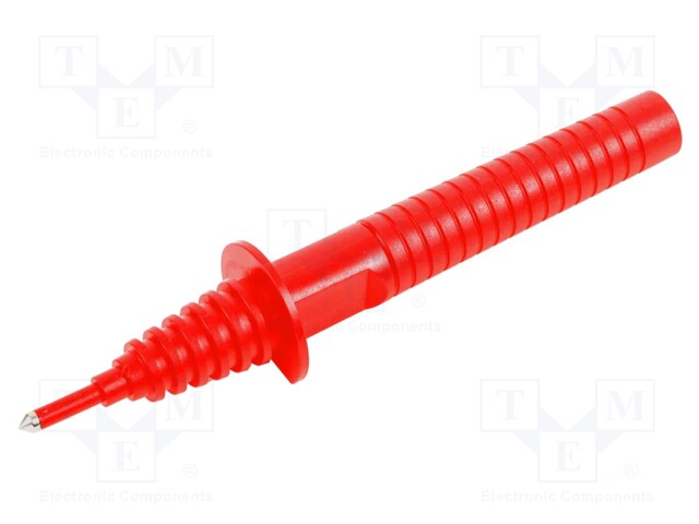 Test probe; 11kV; red; banana socket