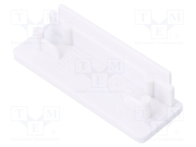 Cap for LED profiles; white; ABS; Application: WIDE24