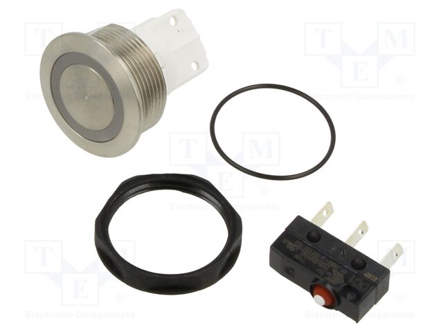 Switch: vandal resistant; Pos: 2; SPDT; 6A/250VAC; IP67; ON-(ON)