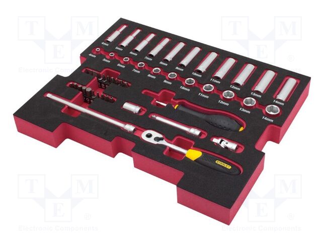 Wrenches set; 6-angles,socket spanner; Mounting: 1/4"; FATMAX®