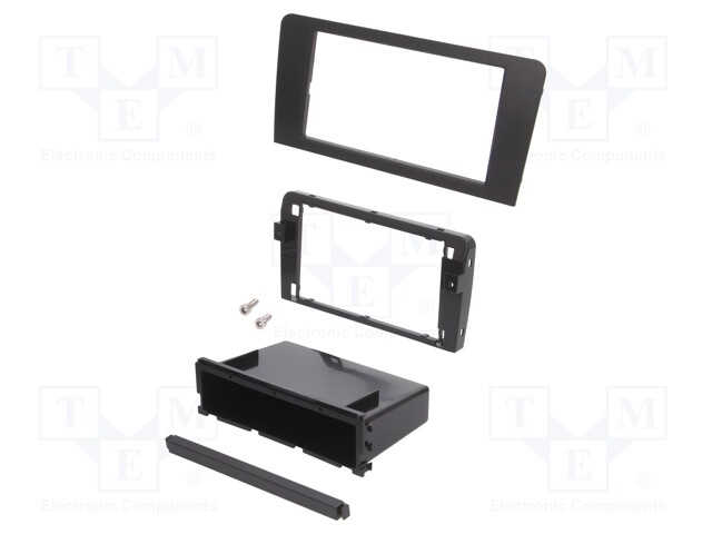 Radio mounting frame; Audi; 2 DIN; black