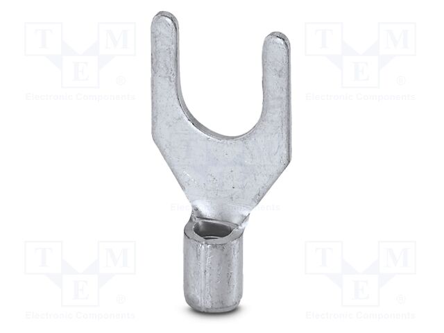 Non-insulated; Body: silver; Tip: fork