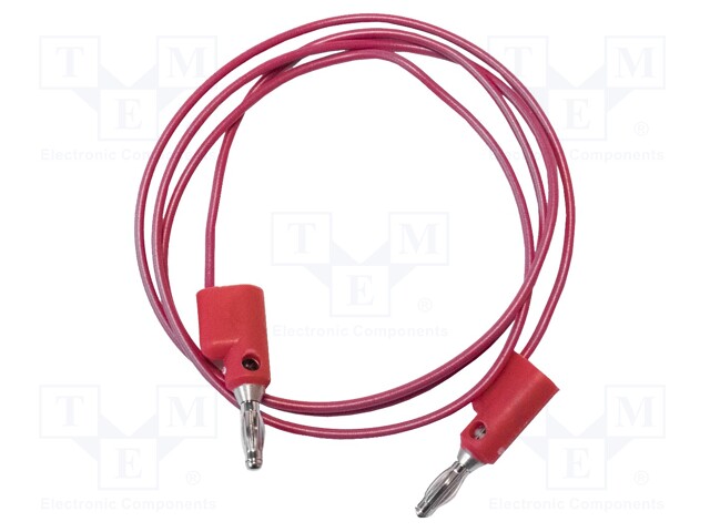Test lead; PVC; 0.3m; red; 5A; 300V; Cond.cross sec: 0.51mm2