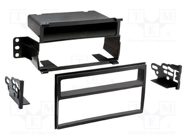 Radio frame; Nissan; Nissan Tiida (C11) 2008->2011; black