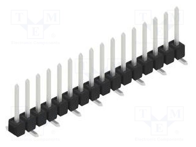 Connector: pin strips; pin header; male; PIN: 16; 2.54mm; SMT; 1x16