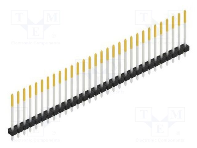 Connector: pin strips; pin header; male; PIN: 30; 2.54mm; THT; 1x30