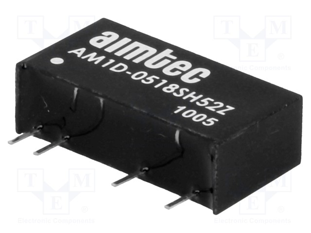 Converter: DC/DC; 1W; Uin: 4.5÷5.5V; 18VDC; Iout: 55mA; SIP7; 2.3g