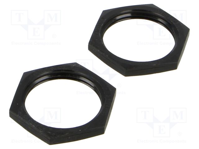 Nut M30; Thread: M30x1,5; PBT; 2pcs.