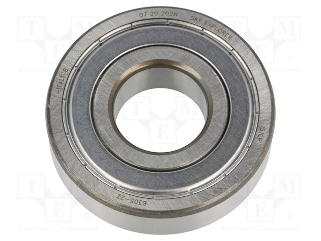 Bearing: single row deep groove ball; Øint: 25mm; Øout: 62mm