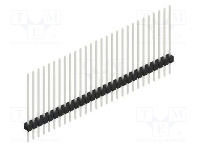Connector: pin strips; pin header; male; PIN: 28; 2.54mm; THT; 1x28