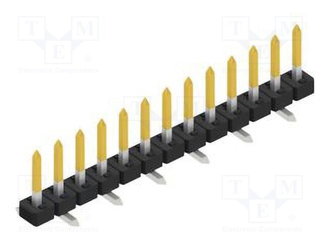 Connector: pin strips; pin header; male; PIN: 13; 2mm; SMT; 1x13
