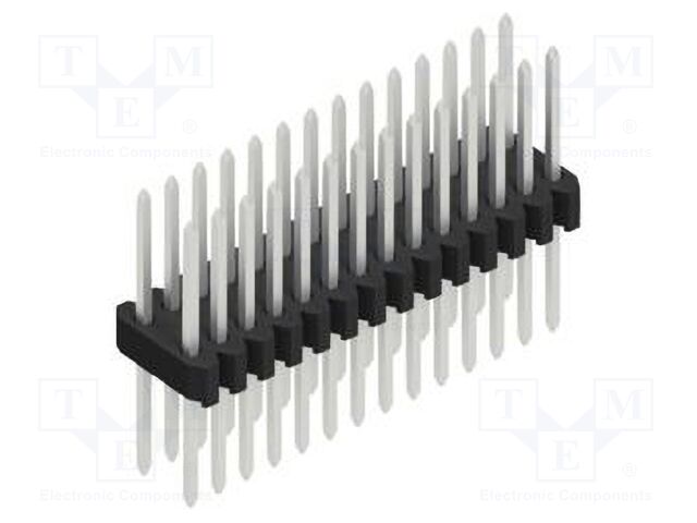 Connector: pin strips; pin header; male; PIN: 28; 1.27mm; THT; 2x14
