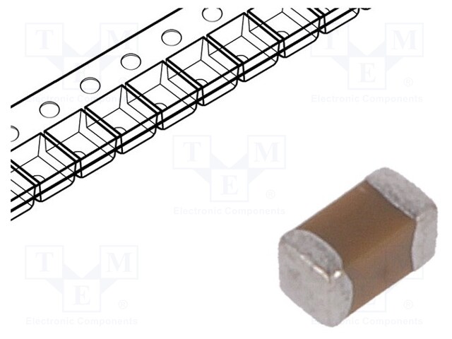 Capacitor: ceramic; MLCC; 2.7nF; 50VDC; X7R; ±10%; SMD; 0402