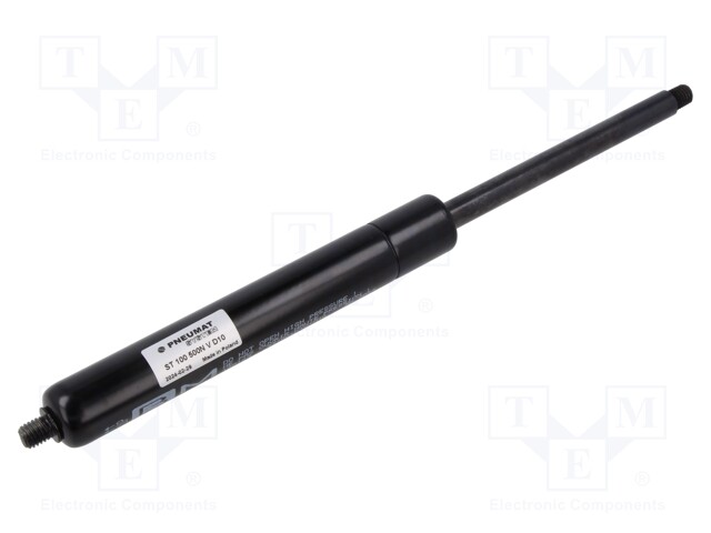 Gas spring; Thread: M8; E: 255mm; Øout: 21mm; Piston diam: 10mm; 500N