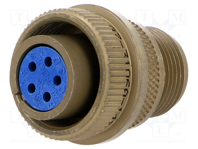 Connector: circular; Series: 97; plug; female; PIN: 5; silver plated