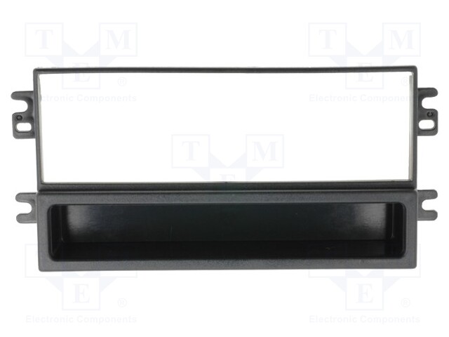 Radio mounting frame; Kia; 1 DIN; black