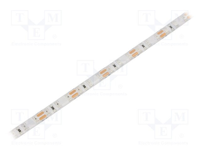 LED tape; red; LED/m: 96; SMD; 2835; 12V; 8mm; in gel; white PCB; IP65