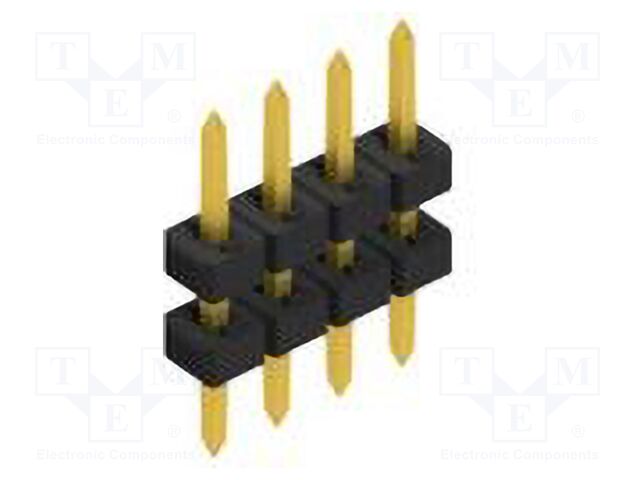 Connector: pin strips; pin header; male; PIN: 4; 2mm; THT; 1x4; 100V