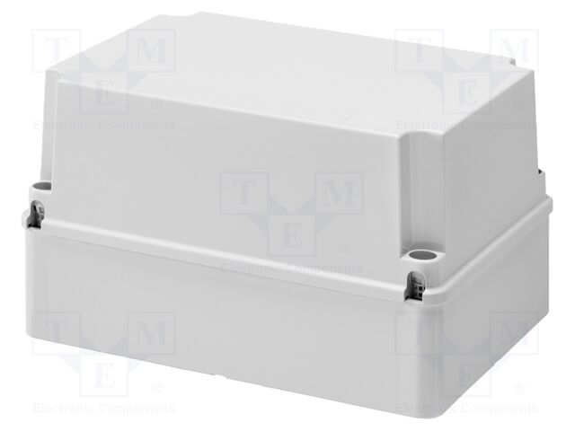 Enclosure: junction box; wall mount; plastic; grey