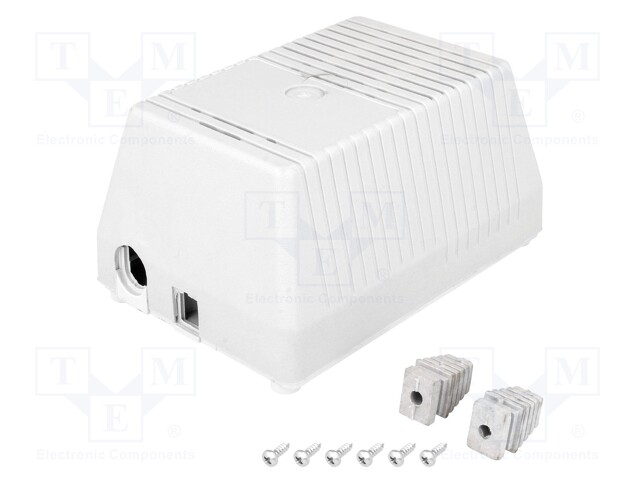 Enclosure: for power supplies; vented; X: 95mm; Y: 137mm; Z: 69mm