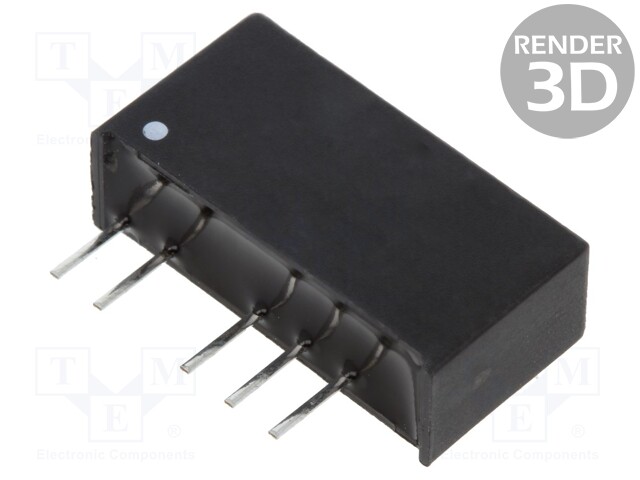 Converter: DC/DC; 1W; Uin: 4.5÷5.5V; Uout: 12VDC; Uout2: -12VDC; DIP