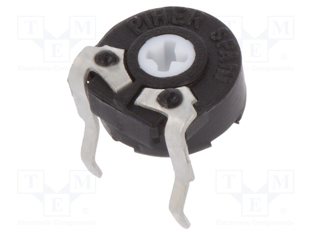 Potentiometer: mounting; single turn,horizontal; 500kΩ; 100mW