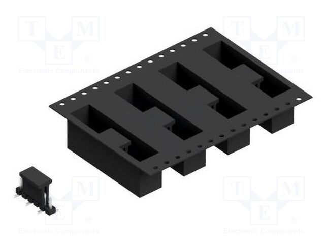 Connector: pin strips; pin header; male; PIN: 6; 2.54mm; SMT; 1x6