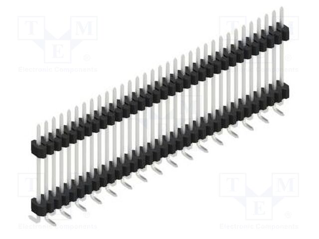 Connector: pin strips; pin header; male; PIN: 33; 1.27mm; SMT; 1x33