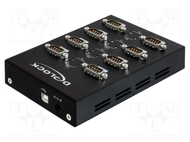 USB to RS232 converter; USB 1.1,USB 2.0; black