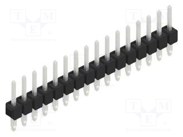 Connector: pin strips; pin header; male; PIN: 16; 2.54mm; THT; 1x16