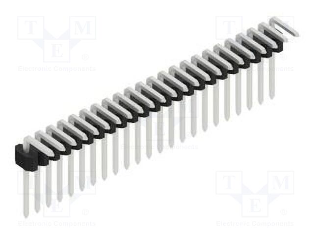 Connector: pin strips; pin header; male; PIN: 23; 1.27mm; THT; 1x23