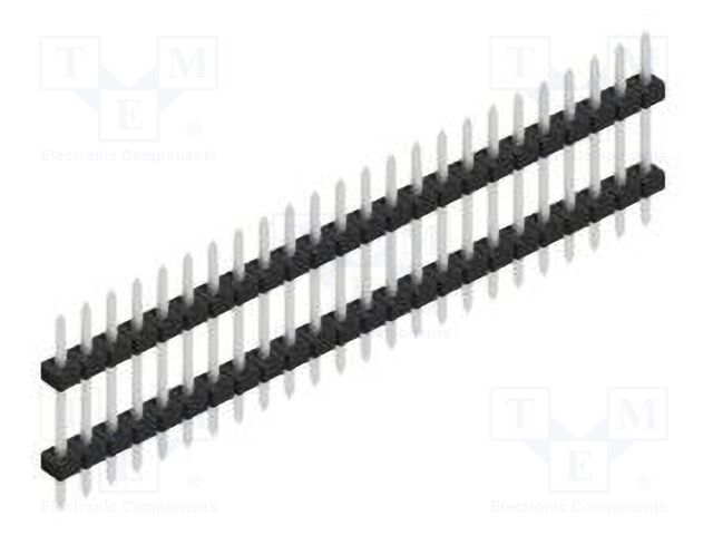 Connector: pin strips; pin header; male; PIN: 24; 2mm; THT; 1x24
