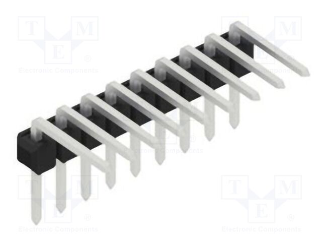 Connector: pin strips; pin header; male; PIN: 9; 2.54mm; THT; 1x9