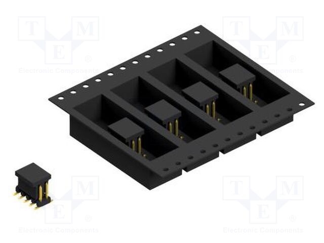 Connector: pin strips; pin header; male; PIN: 10; 2mm; SMT; 2x5; 100V