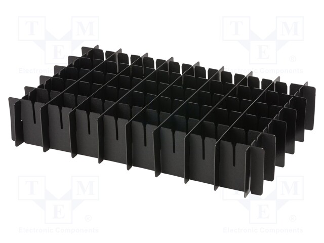 Bin; ESD; 500x350x320mm; EN 61340-5-1; black; <100kΩ