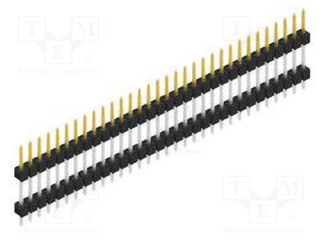 Connector: pin strips; pin header; male; PIN: 32; 2.54mm; THT; 1x32