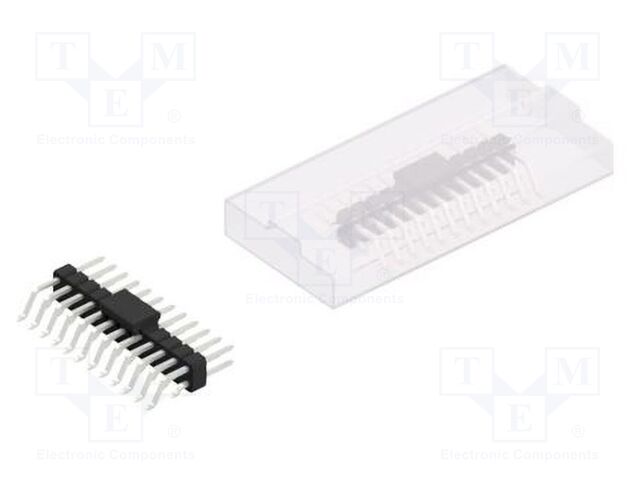 Connector: pin strips; pin header; male; PIN: 24; 2.54mm; SMT; 2x12