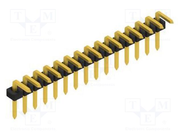 Connector: pin strips; pin header; male; PIN: 15; 2mm; THT; 1x15