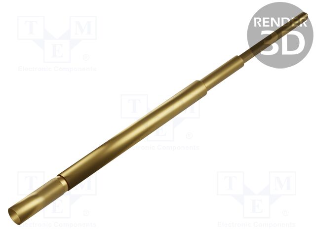 Test probe socket; Min.pitch: 2.54mm; AgNi; gold-plated; head WR