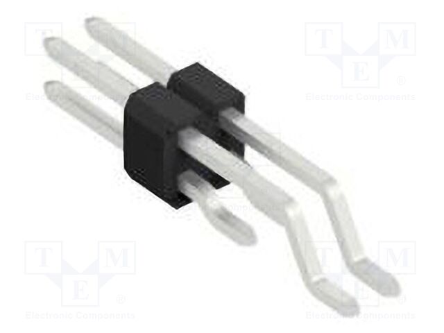 Connector: pin strips; pin header; male; PIN: 4; 1.27mm; SMT; 2x2