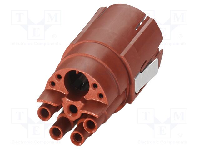 Connector: M23; contact insert; PIN: 15; crimped; shielded; SH