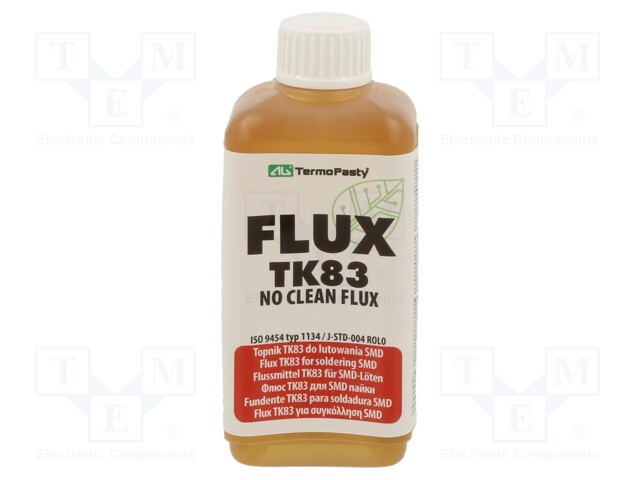 Flux: rosin based; No Clean; liquid; bottle; 0.1l