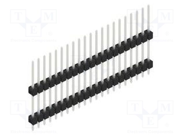 Connector: pin strips; pin header; male; PIN: 21; 2.54mm; THT; 1x21