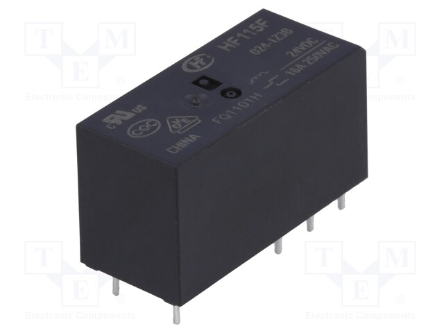 Relay: electromagnetic; SPDT; Ucoil: 24VDC; 16A/250VAC; 16A/24VDC