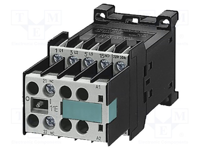 Contactor: 3-pole; NO x3; Auxiliary contacts: NC,NO; 24VDC; 5A